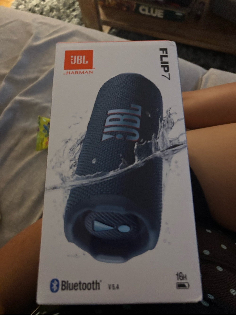 JBL Portable Speaker Box in Bright Orange